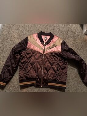 Classic Rock Couture Satin bomber jacket
